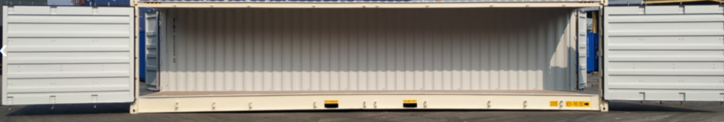 40 foot open side container