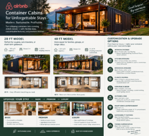 New mobile container to Airbnb, cabin, vacation home