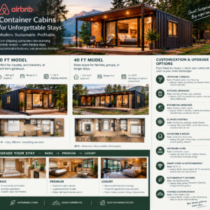 New mobile container to Airbnb, cabin, vacation home